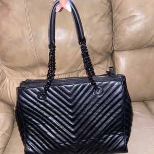 ALDO black quilted purse
